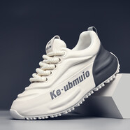 卡丹路【增包底鞋】男鞋秋季新百搭老爹鞋男士休閑運動(dòng)跑步鞋子老爹鞋 綠灰色 白灰 40