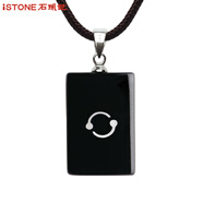 石頭記（istone）十二星座項(xiàng)鏈珍珠貝黑瑪瑙吊墜情侶飾品紀(jì)念品禮物男女對(duì)飾 巨蟹座