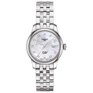 天梭（TISSOT）TISSOT天梭女士Women's Swiss Automatic Le Locle Diamond手腕表 Silver