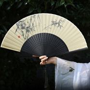 極度空間 扇子古風(fēng)折扇水墨風(fēng)男女古裝拍照道具夏天扇子生日禮物送朋友