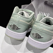 耐克（NIKE）女鞋2025秋冬季新款AIR JORDAN 1 LOW AJ1時(shí)尚休閑鞋板鞋運動(dòng)鞋 HF4078-100淺綠色AJ1 36.5