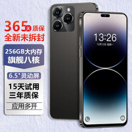 天語(yǔ)新款八核256GB智能手機可用5G卡超薄電競游戲學(xué)生老人全網(wǎng)通4G天語(yǔ)安卓百元大屏超長(cháng)續航 黑色 8核+128G