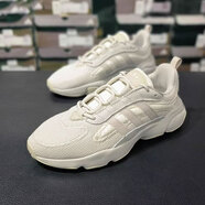 阿迪達斯（adidas）三葉草男鞋女鞋2025夏季新款HAIWEE情侶運動(dòng)減震網(wǎng)面透氣輕便跑鞋 JS3026淺灰/白 40.5 (250mm)