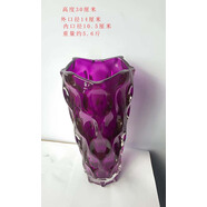歐式高端精美玻璃花瓶現(xiàn)代創(chuàng)意客廳插花水養(yǎng)鮮花輕奢裝飾擺件 紫氣東來