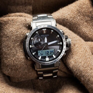 卡西歐表男登山表PROTREK太陽(yáng)能電波戶(hù)外運動(dòng)多功能日韓表多重感應 PRW-60T-7A