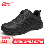 強(qiáng)人3515男鞋凱夫拉防穿刺訓(xùn)練鞋戶外防潑水黑色登山鞋自動(dòng)扣徒步鞋 旋轉(zhuǎn)扣四季款 44