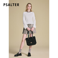 詩篇（PSALTER）純色舒適簡約百搭休閑長袖圓領套頭上衣2025春新款 米白 S