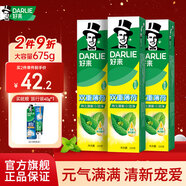 好來（DARLIE）黑人牙膏清新口氣含氟雙重薄荷牙膏成人 雙重薄荷225g*3