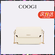 COOGI女士包包女包輕奢品牌單肩包女斜挎包情人節(jié)生日禮物女送老婆女友 米白色