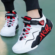 安踏童鞋兒童籃球鞋男童訓練球鞋秋冬季新款水泥克星大童男孩運動(dòng)鞋子 安踏白/黑/大學(xué)紅 36