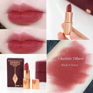 CHARLOTTE TILBURY25年蛇年限定口紅 CT口紅摩登霧感女豆沙奶茶色緞光滋潤(rùn)奶茶玫瑰 吻痕walk of no shame 小樣1.1g