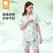 貝肽斯女士家居服套裝夏季可外穿兒童薄款休閑夏裝休閑親子裝睡衣