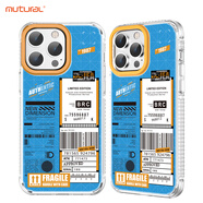 mutural適用iPhone15防摔涂鴉 標簽iPhone14pro環(huán)型氣囊iPhone15promax防滑潮流 新潮藍 iPhone14