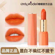 唯?！径Y盒裝】胡蘿卜正橘色滋潤口紅女橙色水潤唇桃粉色官方品牌正品 (啞光款)W01胡蘿卜橘色一支