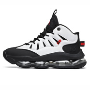 艾弗森籃球鞋男中幫新款耐磨防滑學(xué)生后衛運動(dòng)鞋 A381黑白 44