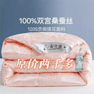 水星系列蠶絲被100%桑蠶絲夏涼被春秋被冬被子母被空調(diào)被四季通用 浪漫玉色 【4斤夏被-200*230】