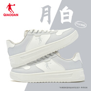 喬丹板鞋男鞋2025新款小白鞋秋冬空軍一號厚底增高休閑鞋子男子運動(dòng)鞋 象牙白/淡灰 39
