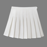 素優(yōu)米（SUYOUMI）收腰百褶裙性感高腰夏季a字下身裙半裙新款女式百褶學(xué)生女短裙jk 白色 M