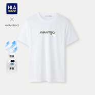 HLA海瀾之家短袖T恤男25新款圓領(lǐng)印花涼感短袖男夏季節日送男友長(cháng)輩 漂白8D XL 180/96A 推薦151~164斤