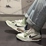 耐克（NIKE）Air Jordan Legacy 312白綠青蛇白藍潮流低幫運動(dòng)休閑復古籃球鞋 HV5970-101白綠 42.5