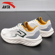 安踏（ANTA）男鞋運(yùn)動鞋跑步鞋男夏季新款網(wǎng)面透氣輕便減震鞋休閑旅游鞋子男 象牙白/霧灰/蒼鹽綠-1 41 (8)