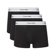 Calvin KleinCK 男士棉質(zhì)平角內(nèi)褲 套裝套盒3條裝 NB3963 UB1黑色 L