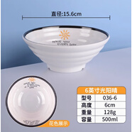 密胺面碗商用面館專用面條碗牛肉湯碗麻辣燙吃面大碗塑料防摔餐具 6英寸心晴
