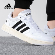 阿迪達斯 （adidas）男鞋2025秋冬夏低幫運動(dòng)鞋休閑鞋輕便透氣籃球鞋板鞋小白鞋AW3889 GY5434/黑白潮款 42