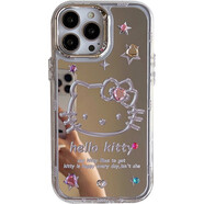 A款 可愛(ài)鏡面星星線(xiàn)條貓咪diy貼鉆iphone16promax蘋(píng)果15手機殼11新款14VIVO小米華為蘋(píng)果OPPO手機殼 殼+貼鉆 iPhone13ProMax