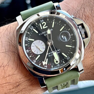 【二手99新】沛納海男表 廬米諾系列 胖大海瑞士手表二手 硬漢休閑日歷夜光潛水運動(dòng)大表經(jīng)男士表 廬米諾 PAM00088 黑盤(pán)表經(jīng)44mm