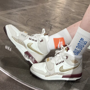 耐克（NIKE）AIR JORDAN 312 aj312男女鞋黑藍白薄荷綠龍年蛇年限定運動(dòng)籃球鞋 IB4914-161米紅金 38