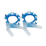 新品女童公主裙灰姑娘亮片拼接網(wǎng)紗蓬蓬連衣裙兒童舞臺演出禮服裙 蝴蝶手花 130 cm