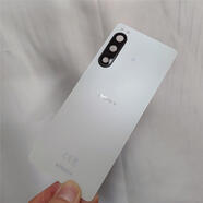 LZQLY適用于索尼Xperia 5 IV手機后蓋X5m4后殼5 Mark 4后蓋玻璃電池蓋 X5IV白色后蓋+后蓋膠 帶鏡框鏡