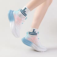 回力（Warrior）運(yùn)動女鞋休閑跑步鞋輕便舒適透氣網(wǎng)面鞋 WXY(ZA)-4210 白粉藍(lán) 35