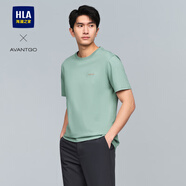 HLA海瀾之家短袖T恤男輕商務(wù)經(jīng)典系列涼感刺繡短袖男夏季