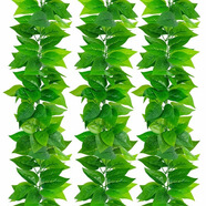 草木鮮生仿真81葉5條過膠綠蘿葉水管道裝飾花藤空調遮擋綠葉藤條室內外