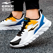 鴻星爾克男鞋運動鞋網(wǎng)面透氣2025秋冬紅星網(wǎng)鞋男士休閑輕便老爹跑步鞋子男 爾克白/果凍橙3195 39