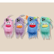 愛(ài)帛哆網(wǎng)紅適用華為nova12pro毛絨11/10/9se發(fā)夾怪獸手機殼香腸嘴magic6pro/5/4/3公仔榮耀pay8T/7t/6C/5 發(fā)夾怪【紫色】 榮耀X60i