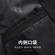SHANSHAN杉杉夾克男秋季新款棒球領(lǐng)純色簡約男士外套商務(wù)休閑中青年爸爸裝 黑色 L /175【建議100-120斤】