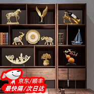 總經(jīng)理辦公室擺件高端工藝品創(chuàng)意客廳酒柜裝飾品擺件書房書柜擺設(shè) 辦公室擺件10件套【含9本書】