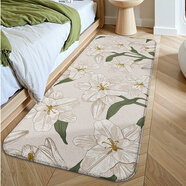 大江地毯冬季臥室房間保暖床邊毯客廳沙發(fā)可坐可睡長(cháng)條羊羔絨地墊 花瑾汐顏 60cm*160cm