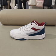 361°板鞋男鞋2025新款春季運(yùn)動(dòng)休閑鞋高幫滑板鞋572516618 羽毛白/數(shù)字青藍(lán) 42