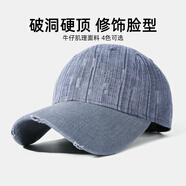 CACUSS棒球帽子男士硬頂鴨舌帽女潮流百搭大頭圍牛仔遮陽帽太陽帽四季