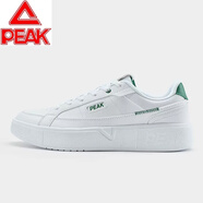 匹克板鞋男女2025春秋季透氣軟底休閑鞋運動(dòng)鞋 大白/草綠E241347B 男 43