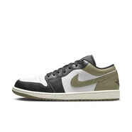 耐克（NIKE）Jordan AJ1 Low Medium Olive 黑白綠 籃球鞋553558-092 553558-092 41