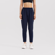 迪卡儂（DECATHLON）運動(dòng)褲女速干校褲直筒修身顯瘦高彈薄款褲春秋季寬松健身跑步長(cháng)褲 灰藍色【高腰/隱形系帶】 L