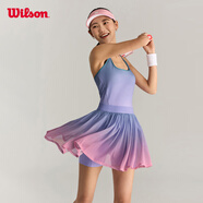 威爾勝（Wilson）官方2025夏季新款女士HEADLINER含底褲球袋運動(dòng)網(wǎng)球連衣裙 漸變色-WW00159511ZAH S /165/84A