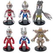 奧特曼咸蛋超人怪獸迪迦扭蛋玩具公仔汽車擺件蛋糕裝飾品模型 二代【奧特曼 全6款】