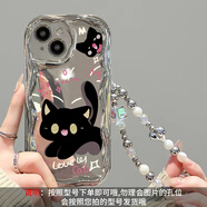 雨選適用vivoy100手機殼s18pro電鍍奶油IQOO11S/12PRO卡通黑貓y78+鏡頭全包y33t/y53s防摔iqooneo9/8/7 電鍍奶油紋56可愛(ài)黑貓+手鏈SL28 vivo X50