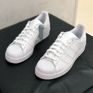 阿迪達斯三葉草男鞋2025春季新款貝殼頭板鞋復古運動(dòng)鞋低幫休閑鞋 B27136/白色 42.5